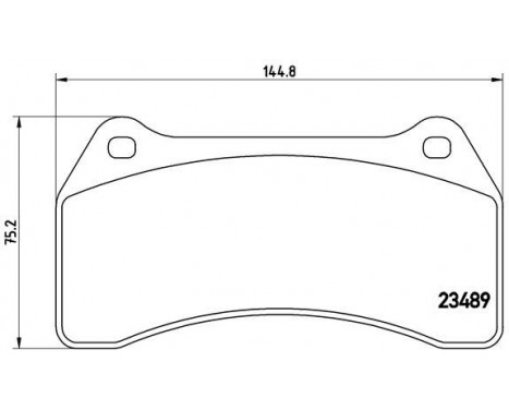 Bromsbeläggssats, skivbroms P 36 014 Brembo, bild 2