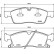 Bromsbeläggssats, skivbroms P 37 027 Brembo