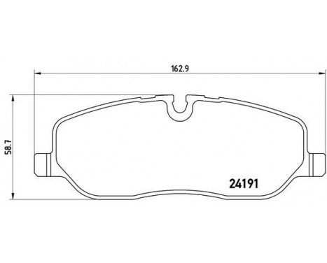 Bromsbeläggssats, skivbroms P 44 014 Brembo, bild 2