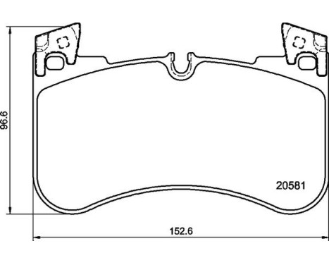 Bromsbeläggssats, skivbroms P 44 029 Brembo