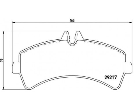 Bromsbeläggssats, skivbroms P 50 060 Brembo, bild 2