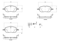 Bromsbeläggssats, skivbroms P 50 175 Brembo
