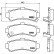 Bromsbeläggssats, skivbroms P 56 035 Brembo, miniatyr 3