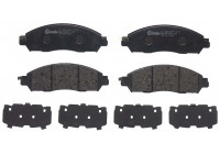 Bromsbeläggssats, skivbroms P 56 118 Brembo