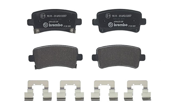 Bromsbeläggssats, skivbroms P 59 059 Brembo, bild 3