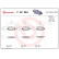 Bromsbeläggssats, skivbroms P 59 095 Brembo