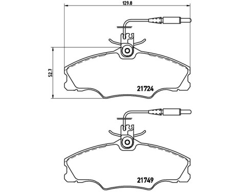 Bromsbeläggssats, skivbroms P 61 056 Brembo, bild 3