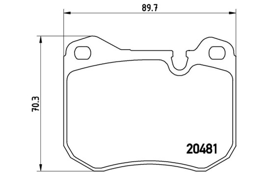 Bromsbeläggssats, skivbroms P 65 002 Brembo, bild 3