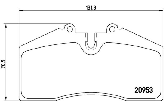 Bromsbeläggssats, skivbroms P 65 005 Brembo, bild 3