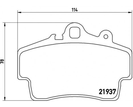 Bromsbeläggssats, skivbroms P 65 007 Brembo, bild 2