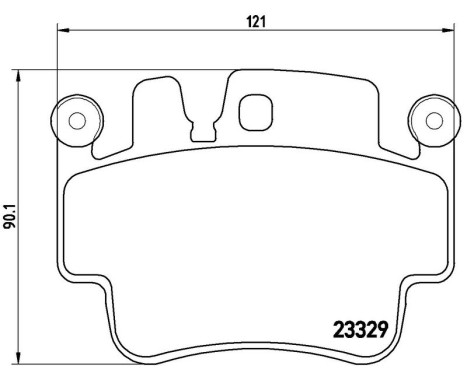 Bromsbeläggssats, skivbroms P 65 009 Brembo, bild 3