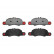 Bromsbeläggssats, skivbroms P 65 018 Brembo