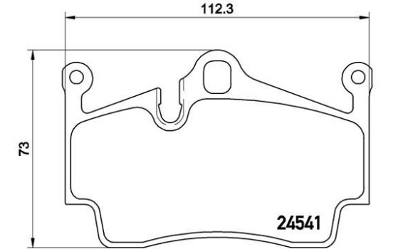 Bromsbeläggssats, skivbroms P 65 028 Brembo, bild 2
