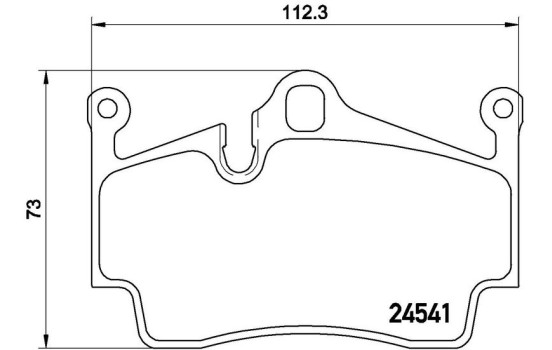 Bromsbeläggssats, skivbroms P 65 028 Brembo, bild 3