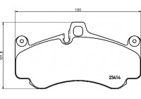 Bromsbeläggssats, skivbroms P 65 032 Brembo