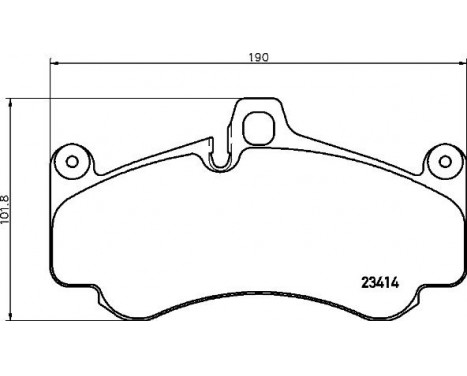 Bromsbeläggssats, skivbroms P 65 032 Brembo