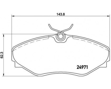 Bromsbeläggssats, skivbroms P 68 055 Brembo, bild 2