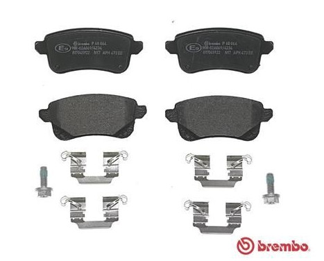 Bromsbeläggssats, skivbroms P 68 064 Brembo, bild 2