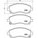 Bromsbeläggssats, skivbroms P 78 009 Brembo, miniatyr 2