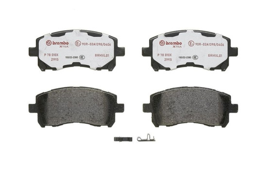 Bromsbeläggssats, skivbroms P 78 010X Brembo