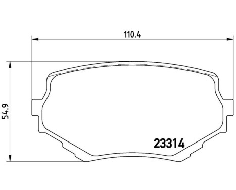 Bromsbeläggssats, skivbroms P 79 009 Brembo, bild 3