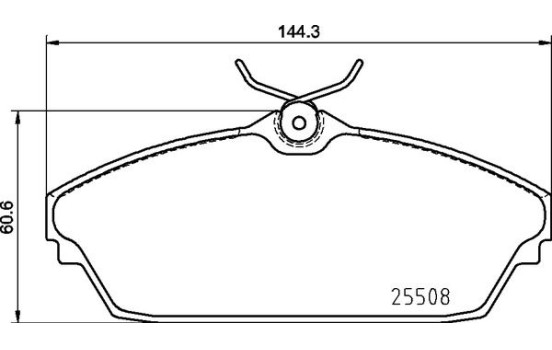 Bromsbeläggssats, skivbroms P 82 003 Brembo