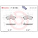 Bromsbeläggssats, skivbroms P 82 004 Brembo