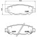 Bromsbeläggssats, skivbroms P 83 038 Brembo, miniatyr 2