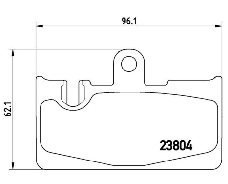Bromsbeläggssats, skivbroms P 83 059 Brembo, bild 3