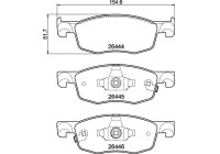 Bromsbeläggssats, skivbroms P 83 185 Brembo