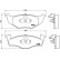 Bromsbeläggssats, skivbroms P 85 025 Brembo, miniatyr 3