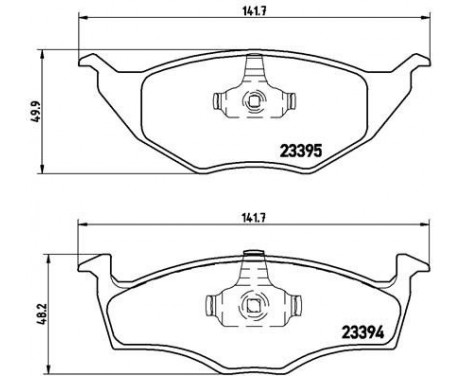 Bromsbeläggssats, skivbroms P 85 055 Brembo, bild 2