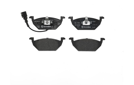 Bromsbeläggssats, skivbroms P 85 072 Brembo