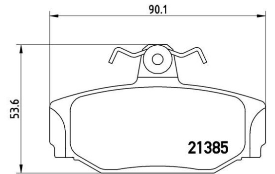 Bromsbeläggssats, skivbroms P 86 009 Brembo, bild 2