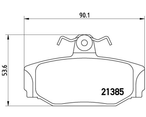 Bromsbeläggssats, skivbroms P 86 009 Brembo, bild 3