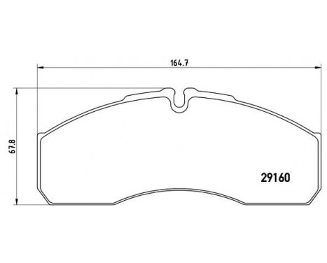 Bromsbeläggssats, skivbroms P A6 022 Brembo, bild 2