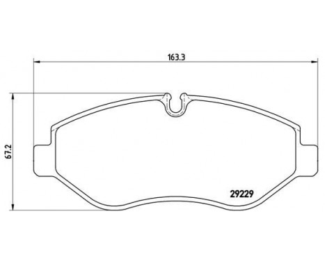 Bromsbeläggssats, skivbroms P A6 026 Brembo, bild 2