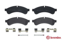 Bromsbeläggssats, skivbroms P A6 030 Brembo