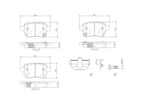 Bromsbeläggssats, skivbroms P23190 Brembo