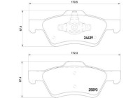 Bromsbeläggssats, skivbroms P24159 Brembo