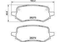 Bromsbeläggssats, skivbroms P24237 Brembo
