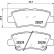Bromsbeläggssats, skivbroms P30106 Brembo