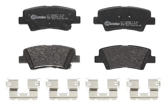 Bromsbeläggssats, skivbroms P30106 Brembo, bild 2
