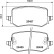 Bromsbeläggssats, skivbroms P30139 Brembo