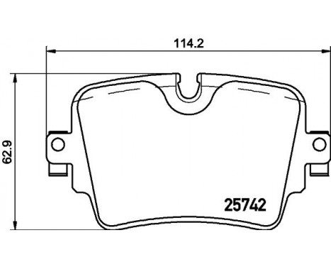 Bromsbeläggssats, skivbroms P36033 Brembo, bild 2