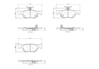 Bromsbeläggssats, skivbroms P49064 Brembo