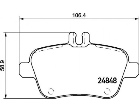 Bromsbeläggssats, skivbroms P50135 Brembo, bild 2