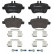 Bromsbeläggssats, skivbroms P50135 Brembo