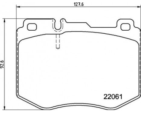 Bromsbeläggssats, skivbroms P50145 Brembo