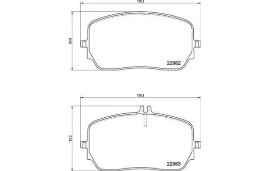 Bromsbeläggssats, skivbroms P50149 Brembo